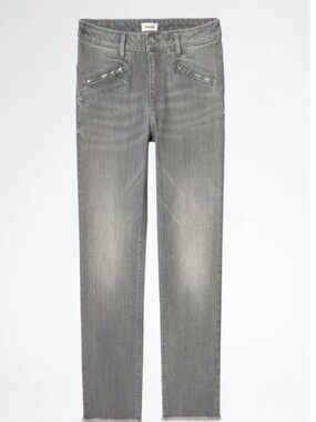 Zadig & Voltaire Ava Eco Jeans in the "Gris" (grey) wash Size 28